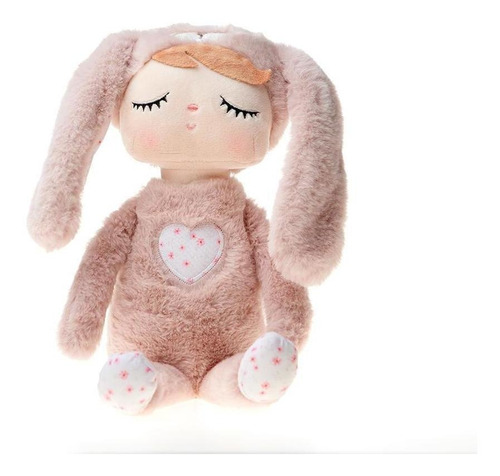 Boneca Metoo Angela Plush Ana Coelha Rosa 33cm - Metoo