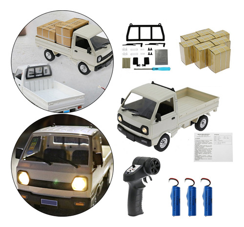 Eléctrico Wpl D12 1:16 Rc Car 2wd Truck Batería Batería