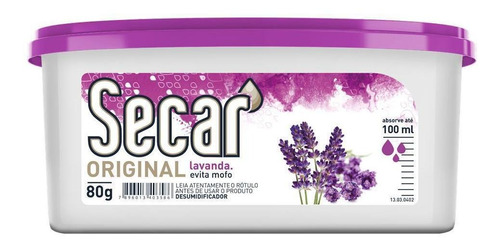 Anti Mofo Secar Original 24x80g - Lavanda