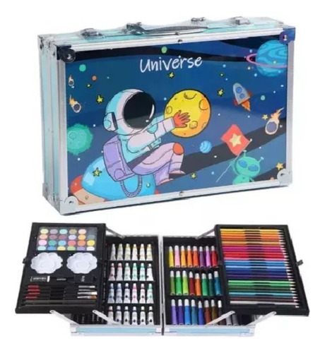 Set De Arte De 145 Piezas En Maleta Mellica