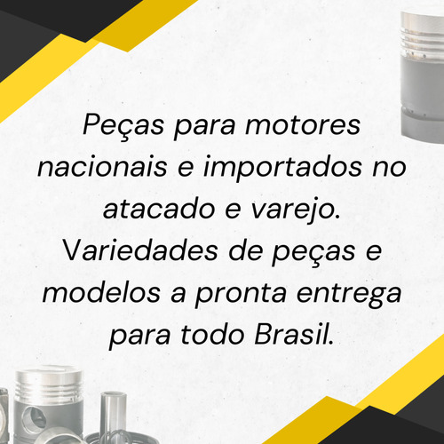 Pistão C/ Anéis Mitsubishi S6s 5.0 12v. Inj. Indireta Std
