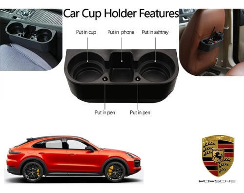 Porta Vasos Con Porta Celular Porsche Cayenne Coupe 2021