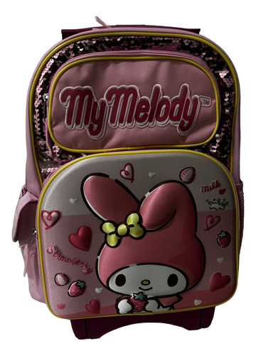 Mochila Hello Kitty Primaria Melody Con Lonchera