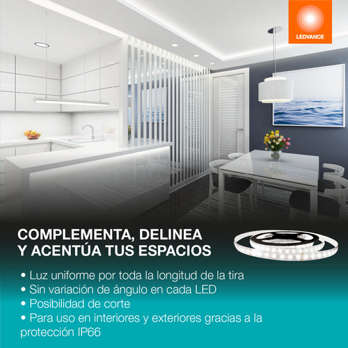 Tira Led Prime Flex Ledvance 12w 24v X5m Luz Neutra E A Color De La Luz Blanco Neutro