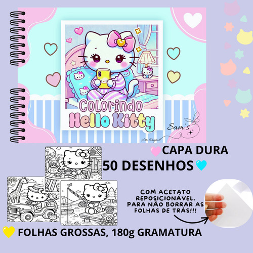 Livro De Colorir Hello Kitty No Estilo Comfy, Cute, Bobbie G