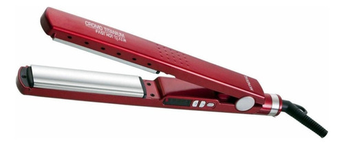 Chapinha de cabelo Mondial Alpha Professionale Cromo Titanium Fast Hot Ion LAP-53 vermelha 127V/220V