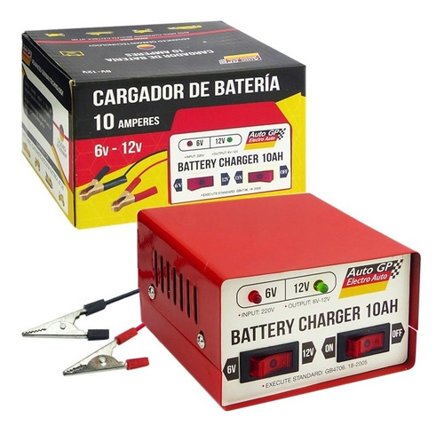 Cargador De Bateria 10amp. 6v-12v.