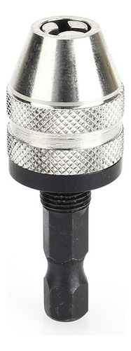2 Unidades Adaptador Broca Sin Llave Vástago Hexagonal Plata