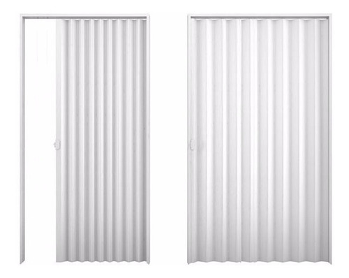 Puertas Plegables Pvc Blanca 1.10 X 2.10