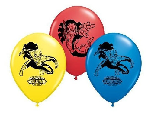 Globos De Látex Marvel De 12 Pulgadas Con Licencia Oficial D