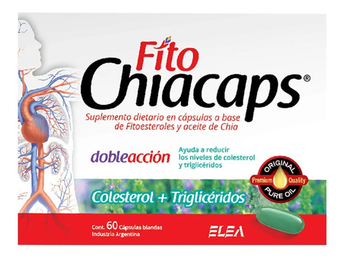 Fito Chiacaps Omega 3 Chia + Fitoesteroles Elea X 60 Caps