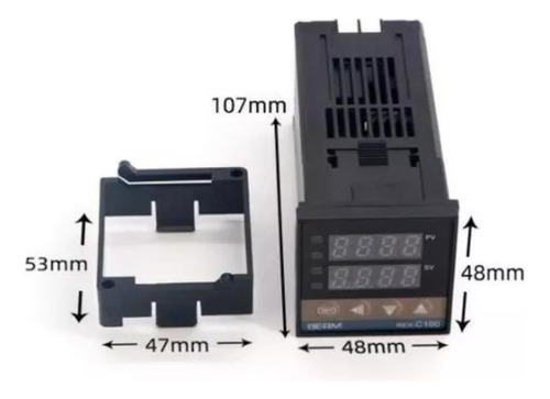 Controlador De Temperatura Digital Lcd Pid Rex-c100 + K