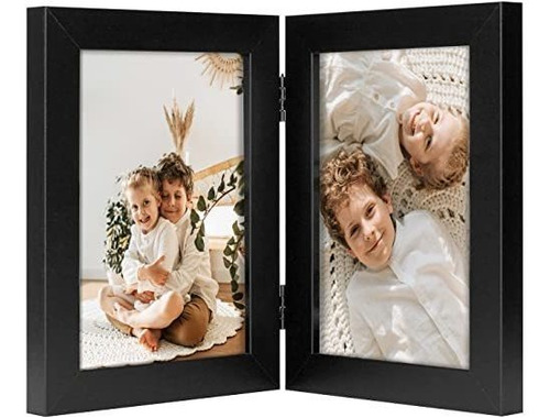 Golden State Art, 4x6 Double Hinged Picture Frame, 1hp9g