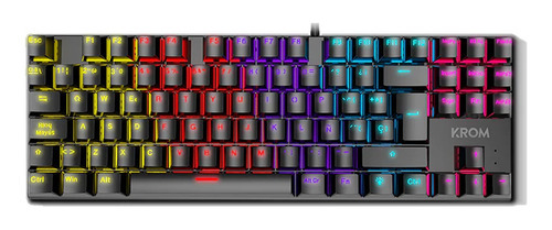 Teclado Mecánico Krom Kasic Tkl Rainbow 75 % Red Switch 