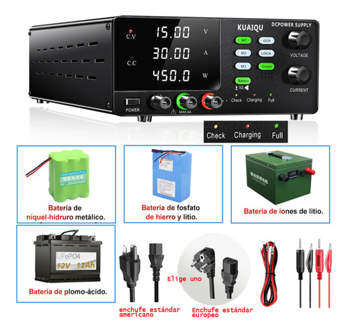 Fuente De Alimentación Regulable Con Almacenamiento15v30a