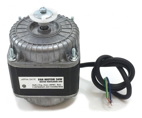 Motor Ventilador Tipo Elco 34w 110v 60hz 1.5a 1450rpm Aspa