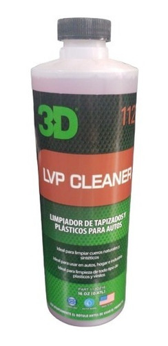 3d Lvp Cleaner / Limpiador De Cueros / Plásticos 473ml