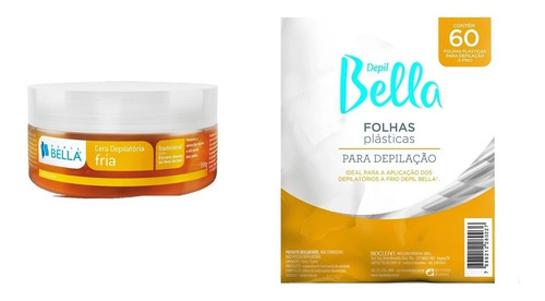 Imagem 1 de 3 de Kit Depilação Cera Fria Para Depilar Em Casa + Folhas