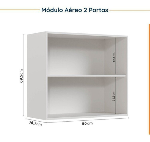 MadeiraMadeira cozinha modulada 4 peças sem tampo sem rodapé 2 Da
