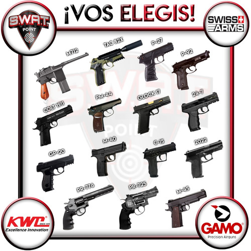 Imagen 7 de 10 de Revolver Aire Comprimido Pistola Co2 Gamo Pr-725 Full Metal