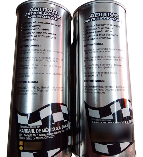 Aditivo Antifriccionante Para Motor. Mexlub.