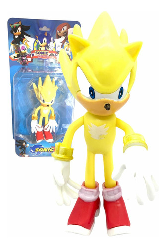 Muñeco Sonic Tails Super Sonic The Hedgehog Único 13 Cm ++