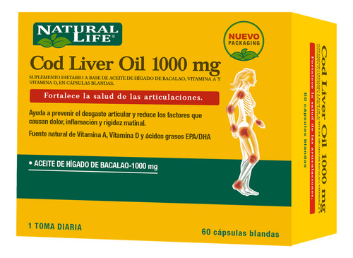 Natural Life Aceite Bacalao X60u 1000mg 