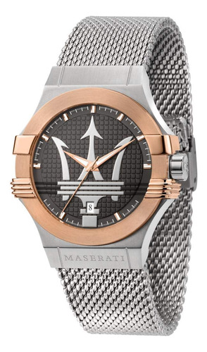 Maserati Reloj Potenza 1.654 In Para Hombre, Plateado, Reloj