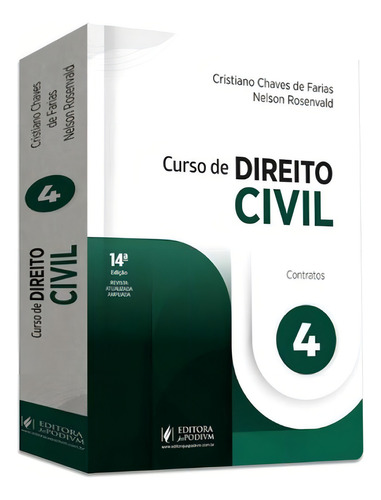 Cursos De Direito Civil - Contratos - 2024 - Vol. 4, De Rosenvald, Nelson / Farias, Cristiane Chaves De. Editorial Juspodivm, Capa Mole, Edição 2024-09-11 00:00:00 Em Português
