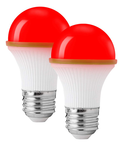 Kinur Bombilla Roja Led Certificacion Ul 3w A15 E26 Ahorro 2