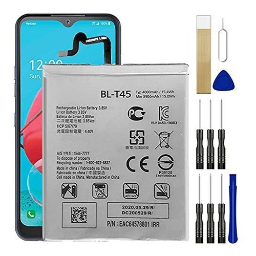 Batería LG Q70, Batería De Repuesto Bl-t45 Para LG Q70 Lm-q7