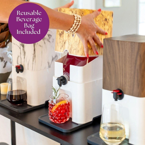 Dispensador De Vino Y Bebidas Bebly 3l Corcho Aislado