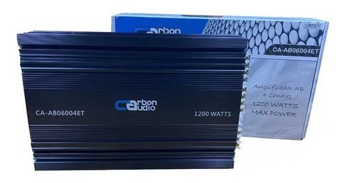 Imagen 1 de 4 de Amplificador Carbon 4 Canales 1200 Watts Clase A/b Ab6004et