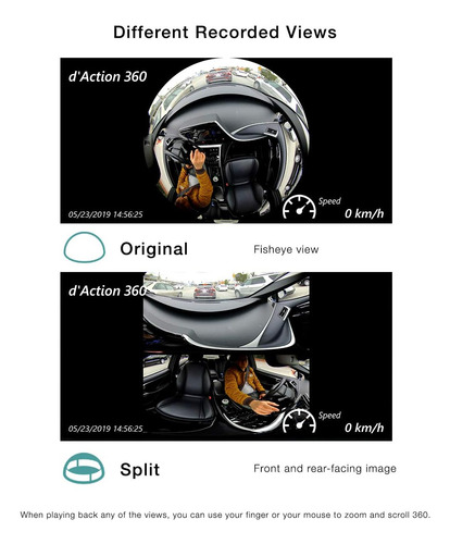 Razo Dc3000a D'action 360, 360 Degree Dash Cam