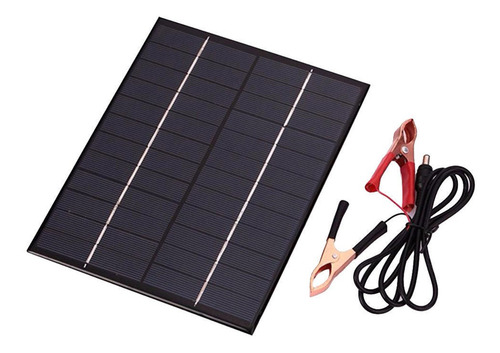 Imagen 7 de 10 de Clip De Batería Del Kit Del Panel Solar De 5.5w Para El