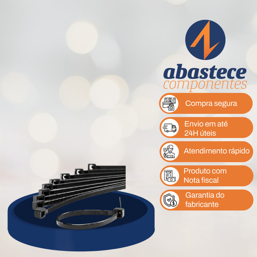 Abraçadeira De Nylon Resistente Ao Sol F7023uvpr100