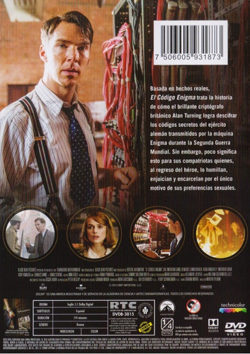 El Codigo Enigma Keira Knightley Pelicula Dvd