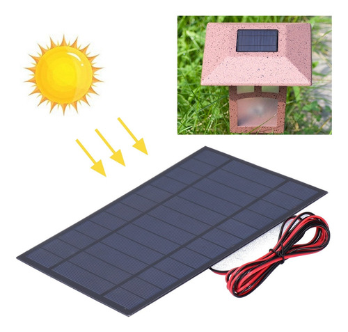 Placa De Módulo Epoxi De Energía Solar Dc6v 6w Herramienta D