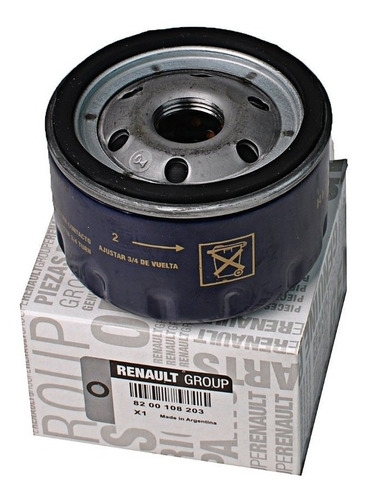 Filtro De Aceite Original Renault K4m 1.6 16v 8200108203