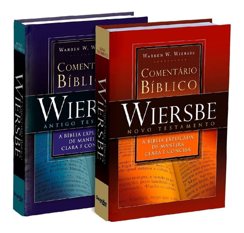Comentário Bíblico Wiersbe 2 Vol At E Nt Frete Grátis Brasil