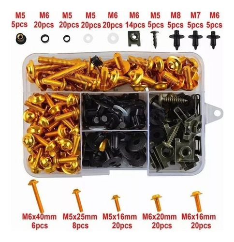 Kit Tornillos Carenado Moto 195p