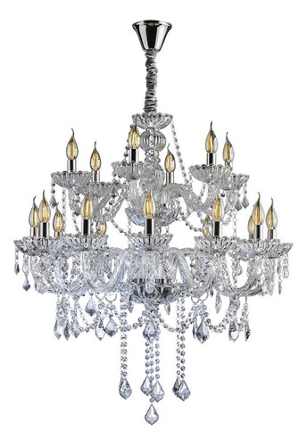 Lustre Candelabro Cristal Legítimo Maria Tereza Nice 18