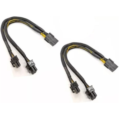 Pack X 2 Cable Splitter Pcie 8 A 2x 8 (6+2) Mallado Mineria