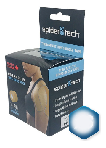 Cinta Kinesiológica Tape Neuromuscular Spidertech / Pack X 6