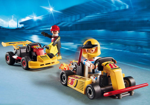 Oficina De Kart Carro De Corrida Starter Set Playmobil 6869