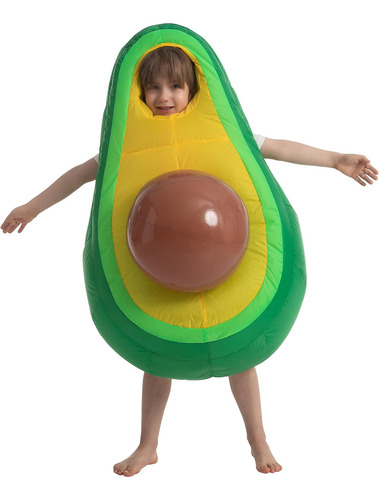 Aguacate Hinchable Con, Modelo Niño, Unisex, De Spooktacular