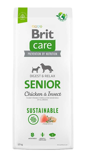 Brit Care Dog Senior Chicken Insect 12kg. Np