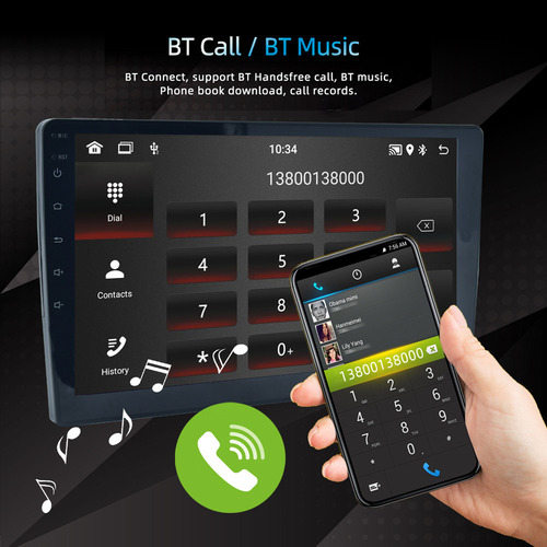 Reproductor Multimedia Inteligente Bluetooth Bluetooth De 9c
