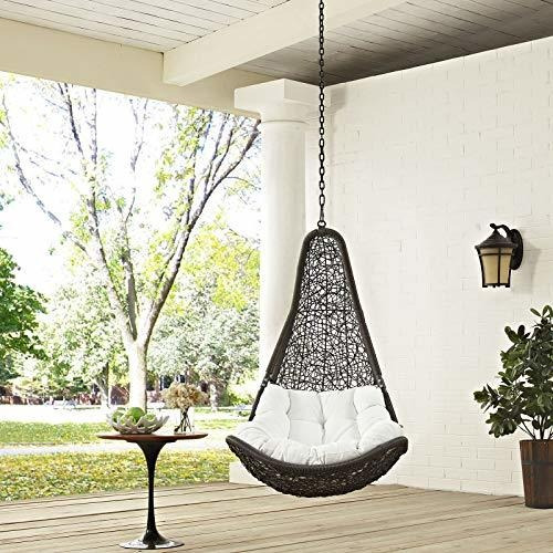 Modway Abate Columpio Para Patio Sin Silla Stand, Gris Blanc