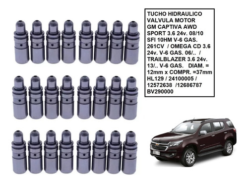 Jg Tucho Hidraulico Valvula Motor Trailblazer 3.6 24v V6 13/